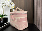 diortravel vanity 25 pink embroidery