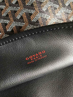 Goyard Anjou GM Bag 39cm Black Calfskin Goyardine Canvas 290817