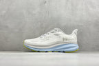 HOKA Clifton 9 White/Pale Blue Daily Road Running Shoe