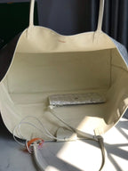 Goyard Anjou GM Bag 39cm White Calfskin Goyardine Canvas 290818