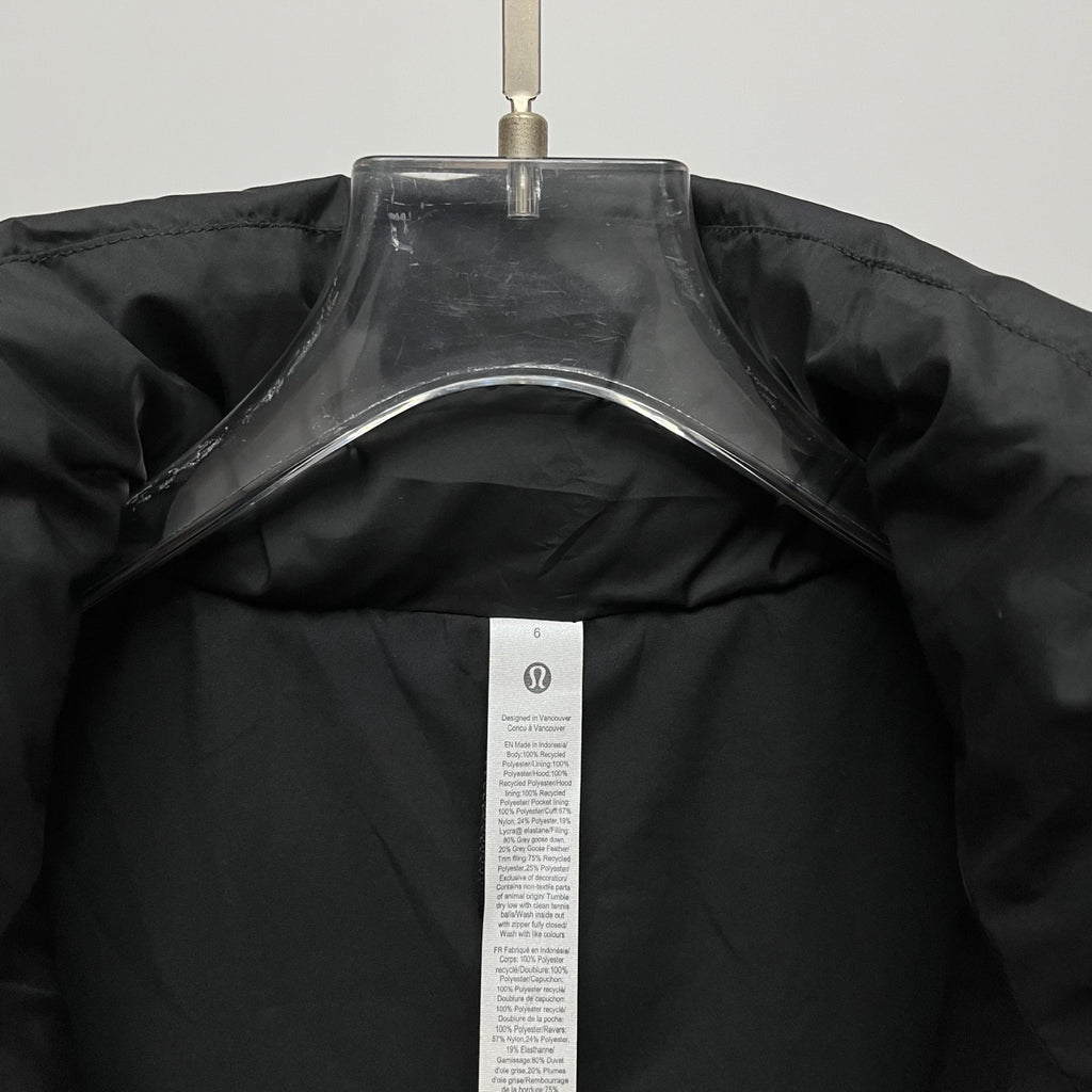 lululemon Women's Wunder Puff Water-Repellent Cropped Down Vest in Black