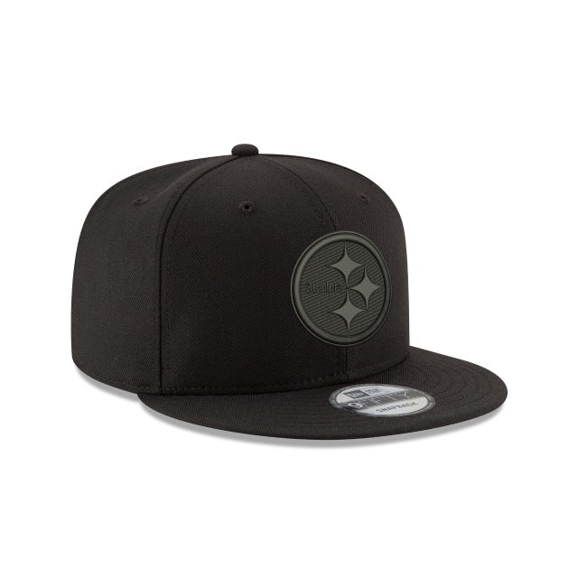 Pittsburgh Steelers Black On Black 9FIFTY Snapback Hat