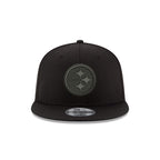 Pittsburgh Steelers Black On Black 9FIFTY Snapback Hat