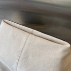 FLIP FLAP 30 IN WHITE CANVAS AND BLACK CALSKIN