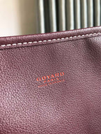 Goyard Anjou GM Bag 39cm Burgundy Calfskin Goyardine Canvas 290823