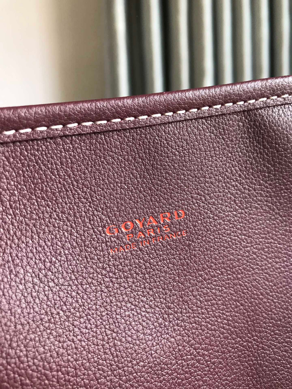 Goyard Anjou GM Bag 39cm Burgundy Calfskin Goyardine Canvas 290823