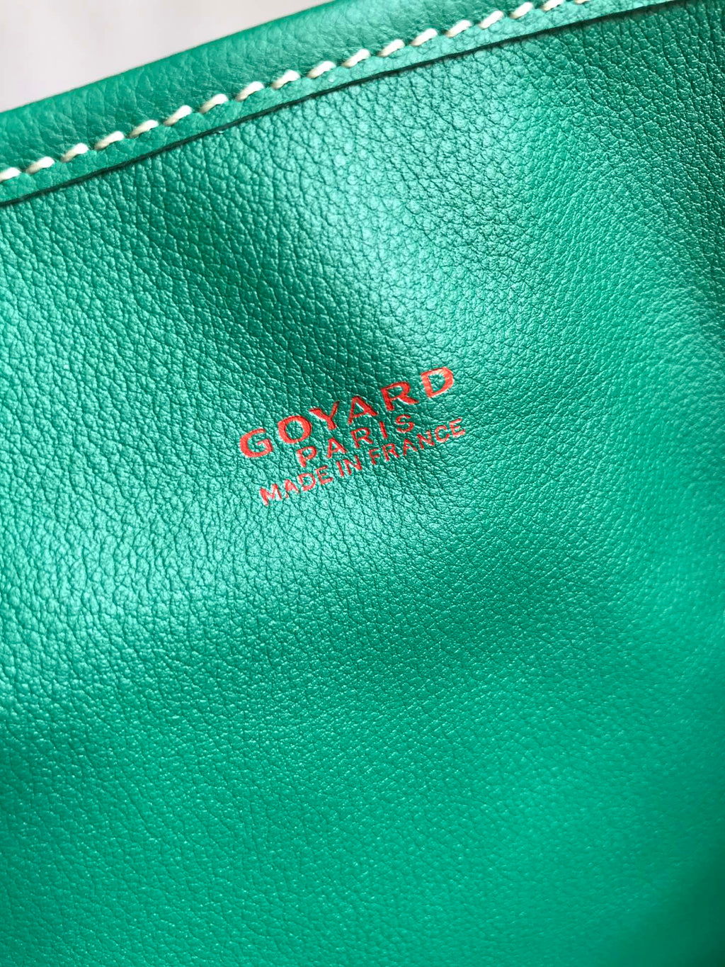 Goyard Anjou GM Bag 39cm Green Calfskin Goyardine Canvas 290825
