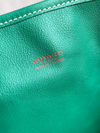 Goyard Anjou GM Bag 39cm Green Calfskin Goyardine Canvas 290825