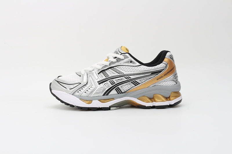 ASICS Unisex GEL-Kayano 14 "White / Malachite Gold" (Cream Gold Edition)