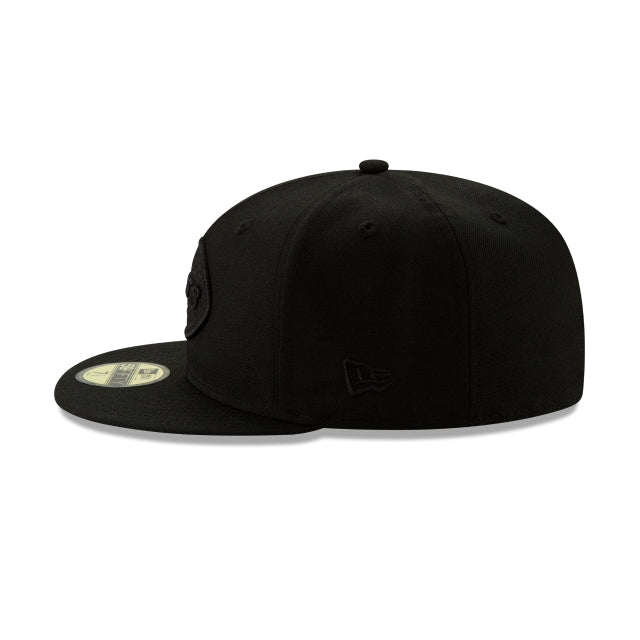 New York Jets Basic Black On Black 59FIFTY Fitted Hat