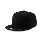New York Jets Basic Black On Black 59FIFTY Fitted Hat