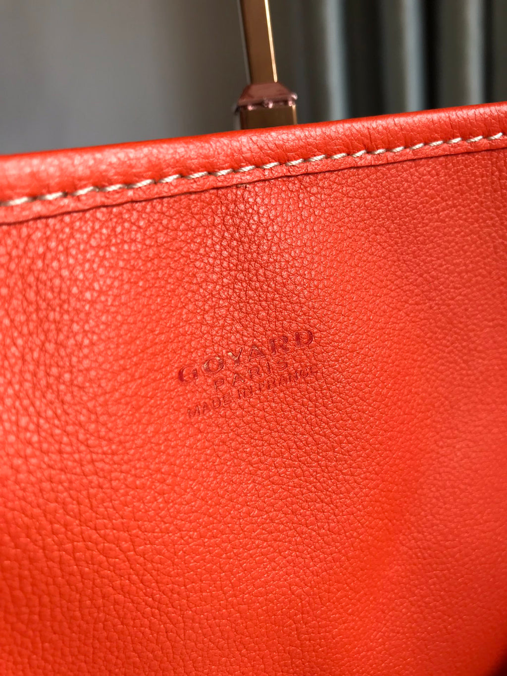 Goyard Anjou GM Bag 39cm Orange Calfskin Goyardine Canvas 290827
