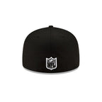 Los Angeles Rams Black and White 59FIFTY Fitted Hat