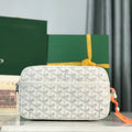 Goyard Cap-Vert Camera Bag White Calfskin Canvas 290851