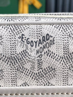Goyard Cap-Vert Camera Bag White Calfskin Canvas 290851