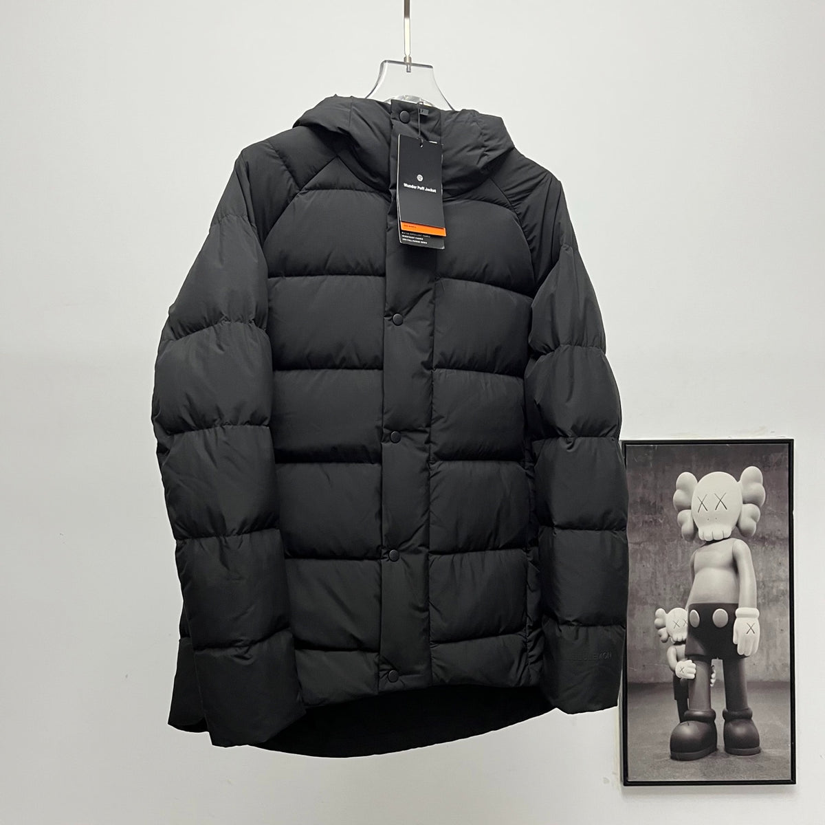 lululemon Men's Wunder Puff Water-Repellent Down Puffer Jacket in Black
