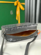 Goyard Cap-Vert Camera Bag Grey Calfskin Canvas 290855