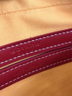 Goyard Cap-Vert Camera Bag Red Calfskin Canvas 290856