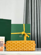Goyard Cap-Vert Camera Bag Yellow Calfskin Canvas 290860