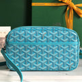 Goyard Cap-Vert Camera Bag Light Blue Calfskin Canvas 290861