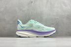 HOKA Clifton 9 Mint & Lavender Gradient Daily Running Trainers
