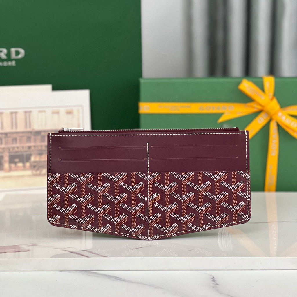 INSERT LOUISE 21 IN BURGUNDY RED GOYARDINE CANVAS