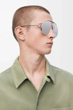 Loewe Hillock sunglasses Silver Acetate