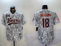 Men's Chicago Bears Caleb Williams #18 Arctic Camo 2024 Salute to Service Player Jerseys