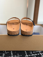 Louis Vuitton LV Oasis Mule (Black Monogram Suede)