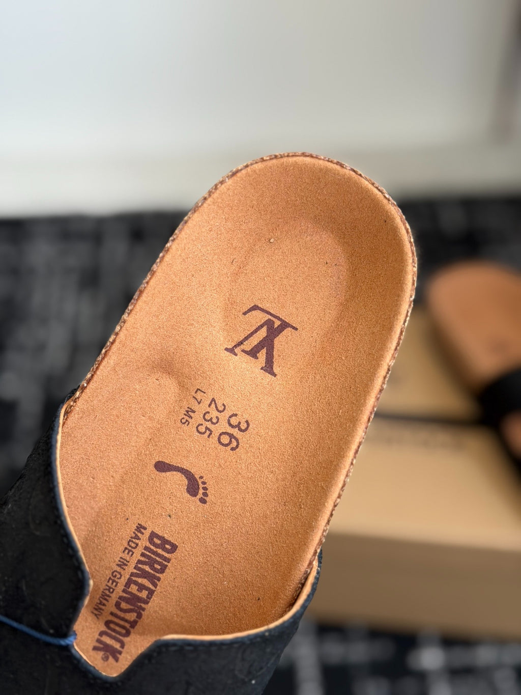 Louis Vuitton LV Oasis Mule (Black Monogram Suede)