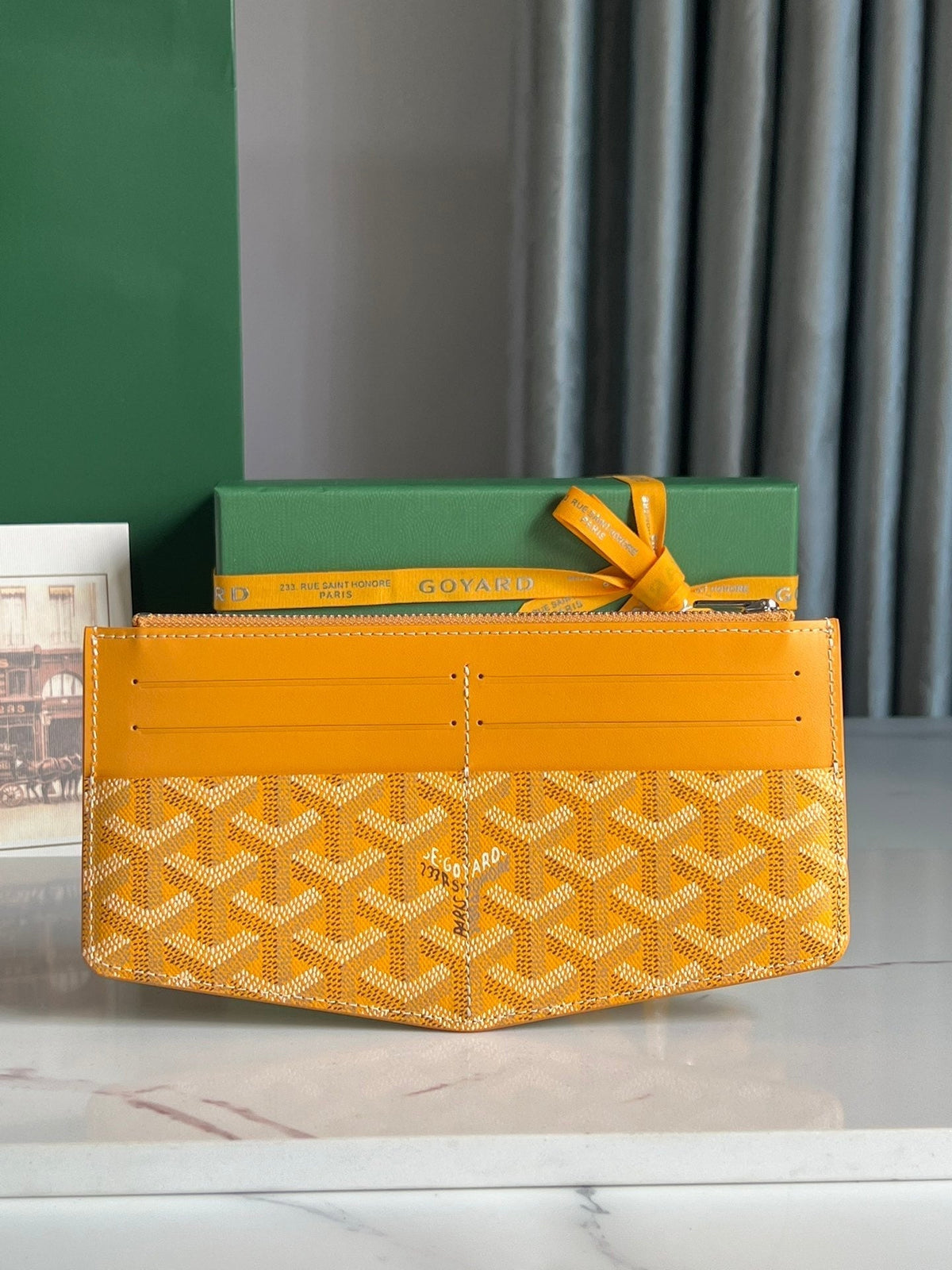 INSERT LOUISE 21 IN YELLOW GOYARDINE CANVAS