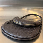 MEDIUM GEMELLI 36 CHOCOLATE LAMBSKIN