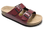 Birkenstock Arizona (Burgundy / Maroon Birko-Flor / Synthetic Leather)