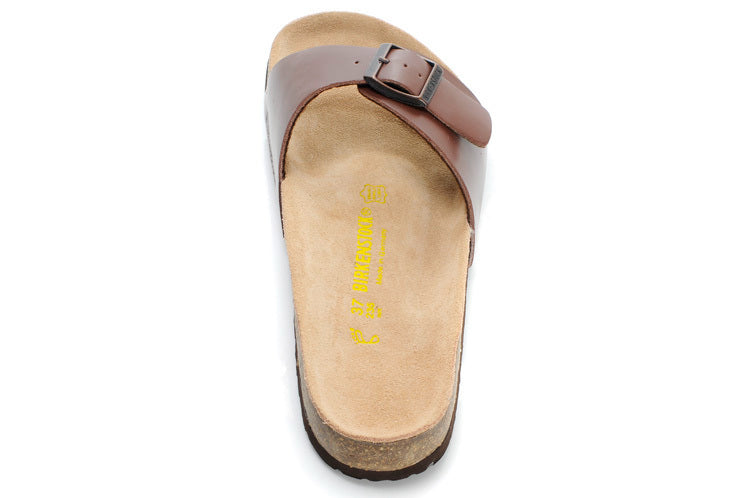 Birkenstock Madrid Slide Sandal Dark Brown / Habana
