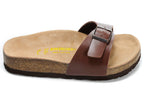 Birkenstock Madrid Slide Sandal Dark Brown / Habana