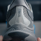 HOKA "Cool Grey" Zip-Up Trail Sneakers
