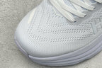 HOKA Bondi 8 Triple White Running Sneaker