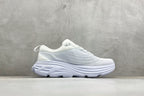 HOKA Bondi 8 Triple White Running Sneaker