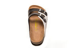 Birkenstock Arizona White & Black Two-Tone