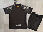 KIDS Barcelona Black Training Kit with Jordan Wings & Corteiz Graffiti