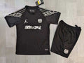KIDS Barcelona Black Training Kit with Jordan Wings & Corteiz Graffiti