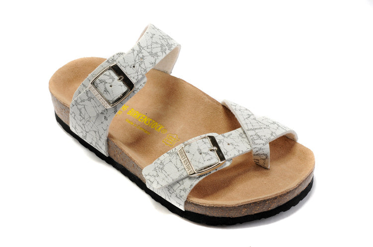 Birkenstock Mayari Sandal White Marble Print