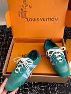 LV Recif Sneaker (Green/Blue Suede & Leather)