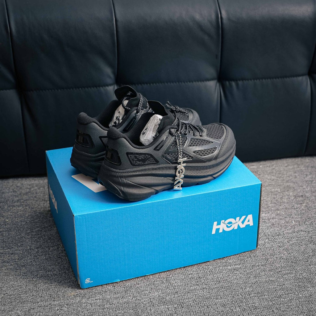 HOKA "Triple Black" Lifestyle Sneakers