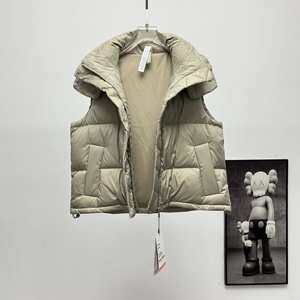 lululemon Women's Wunder Puff Water-Repellent Cropped Down Vest in Trench
