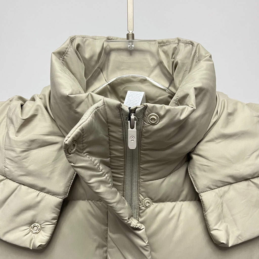 lululemon Women's Wunder Puff Water-Repellent Cropped Down Vest in Trench