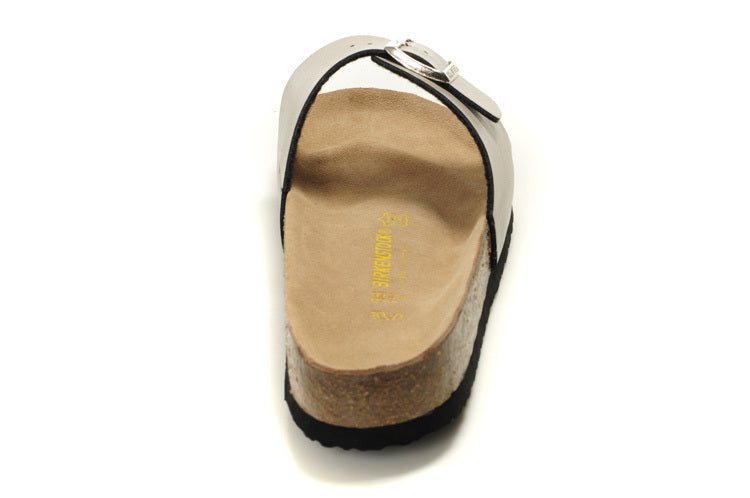 Birkenstock Madrid Slide Sandal Light Gray