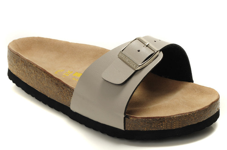 Birkenstock Madrid Slide Sandal Light Gray