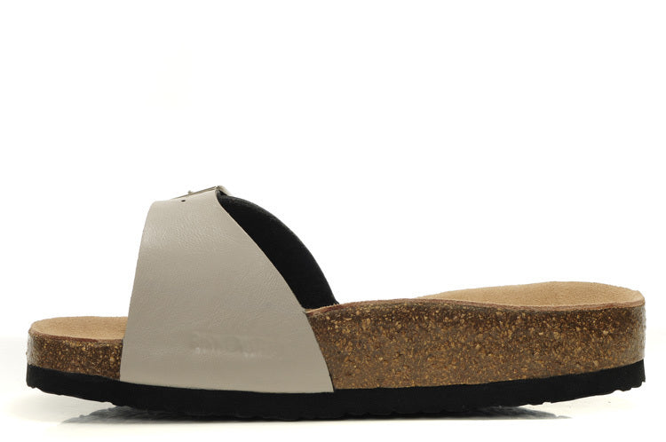 Birkenstock Madrid Slide Sandal Light Gray