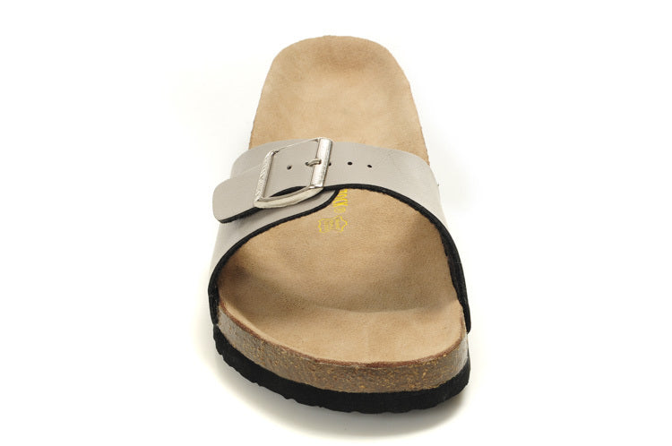 Birkenstock Madrid Slide Sandal Light Gray
